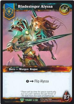 2011 Cryptozoic World of Warcraft Twilight of the Dragon #2 Bladesinger Alyssa Front