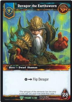 2011 Cryptozoic World of Warcraft Twilight of the Dragon #3 Deragor the Earthsworn Front
