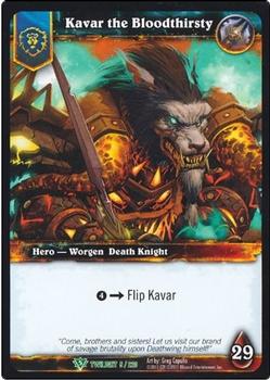 2011 Cryptozoic World of Warcraft Twilight of the Dragon #5 Kavar the Bloodthirsty Front