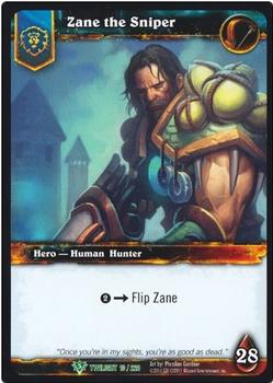 2011 Cryptozoic World of Warcraft Twilight of the Dragon #10 Zane the Sniper Front