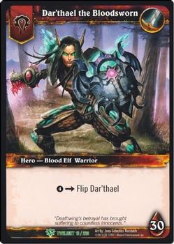 2011 Cryptozoic World of Warcraft Twilight of the Dragon #13 Dar'thael the Bloodsworn Front