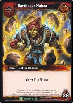 2011 Cryptozoic World of Warcraft Twilight of the Dragon #15 Earthseer Nakza Front