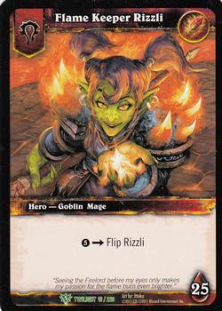 2011 Cryptozoic World of Warcraft Twilight of the Dragon #16 Flame Keeper Rizzli Front