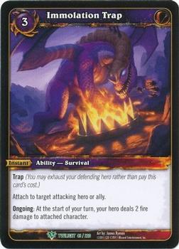 2011 Cryptozoic World of Warcraft Twilight of the Dragon #43 Immolation Trap Front