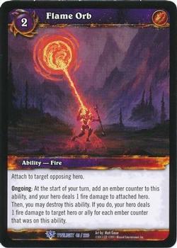 2011 Cryptozoic World of Warcraft Twilight of the Dragon #49 Flame Orb Front
