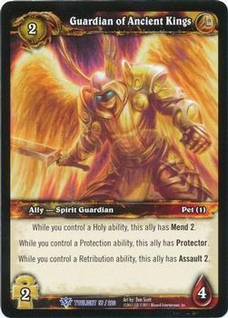 2011 Cryptozoic World of Warcraft Twilight of the Dragon #57 Guardian of Ancient Kings Front