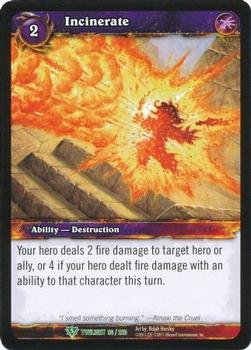 2011 Cryptozoic World of Warcraft Twilight of the Dragon #90 Incinerate Front