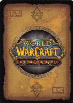 2012 Cryptozoic World of Warcraft Throne of the Tides #133 Vindicator Saaris Back