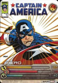 2008 Upper Deck Marvel Ultimate Battles #MUB-0001 Captain America Front