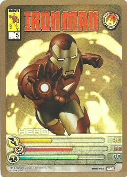 2008 Upper Deck Marvel Ultimate Battles #MUB-0005 Iron Man Front