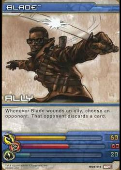2008 Upper Deck Marvel Ultimate Battles #MUB-0018 Blade Front