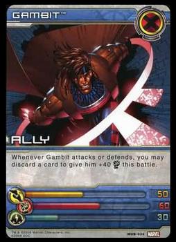 2008 Upper Deck Marvel Ultimate Battles #MUB-0034 Gambit Front