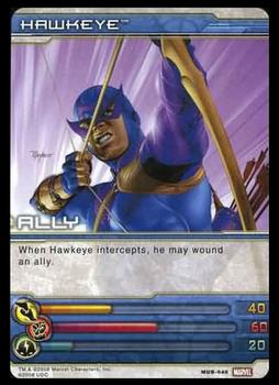 2008 Upper Deck Marvel Ultimate Battles #MUB-0040 Hawkeye Front
