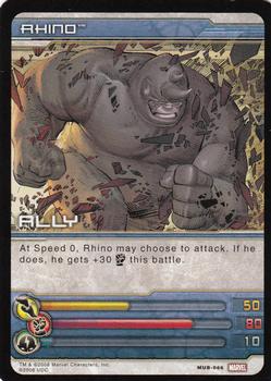 2008 Upper Deck Marvel Ultimate Battles #MUB-0066 Rhino Front