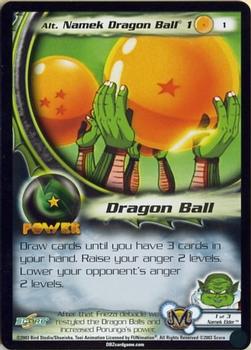 2003 Score Dragon Ball Z Kid Buu #1 Alt. Namek Dragon Ball 1 Front