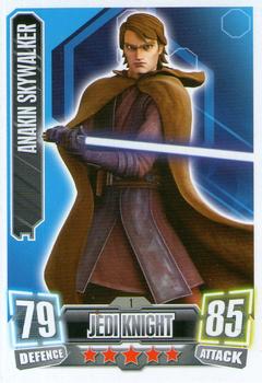 2011 Topps Star Wars Force Attax Series 2 #1 Anakin Skywalker Front