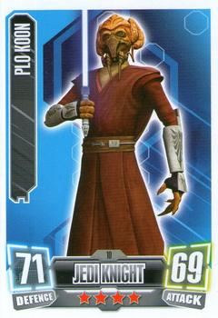 2011 Topps Star Wars Force Attax Series 2 #10 Plo Koon Front