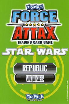 2011 Topps Star Wars Force Attax Series 2 #71 Chewbacca Back