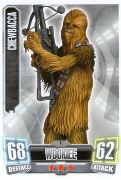 2011 Topps Star Wars Force Attax Series 2 #71 Chewbacca Front
