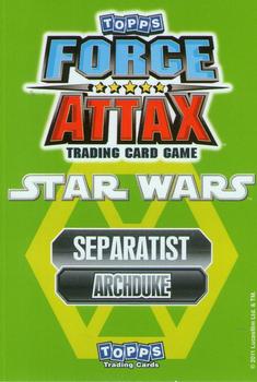 2011 Topps Star Wars Force Attax Series 2 #104 Poggle The Lesser Back