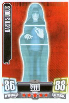 2011 Topps Star Wars Force Attax Series 2 #113 Darth Sidious Front