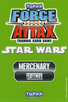 2011 Topps Star Wars Force Attax Series 2 #152 Rapier One Back
