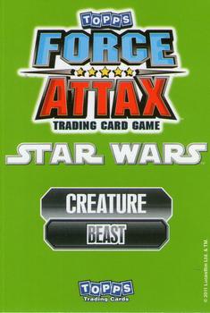 2011 Topps Star Wars Force Attax Series 2 #169 Shaak Back