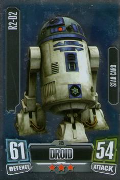 2011 Topps Star Wars Force Attax Series 2 #205 R2-D2 Front