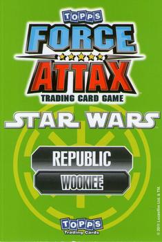 2011 Topps Star Wars Force Attax Series 2 #206 Chewbacca Back