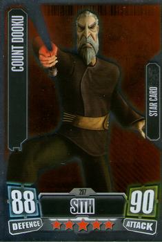 2011 Topps Star Wars Force Attax Series 2 #207 Count Dooku Front