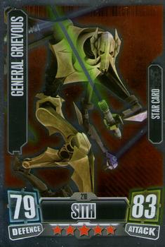 2011 Topps Star Wars Force Attax Series 2 #210 General Grievous Front