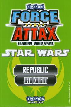 2011 Topps Star Wars Force Attax Series 2 #226 Obi-Wan Kenobi Back