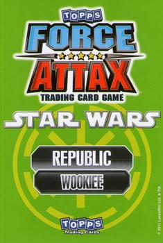 2011 Topps Star Wars Force Attax Series 2 #235 Chewbacca Back
