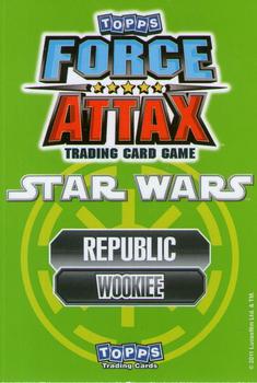 2011 Topps Star Wars Force Attax Series 2 #LE1 Chewbacca Back