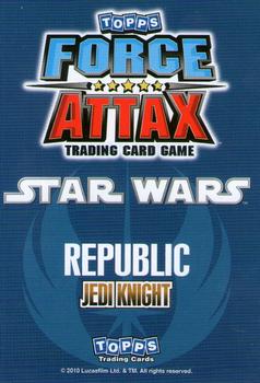 2010 Topps Star Wars Force Attax Series 1 #2 Obi-Wan Kenobi Back