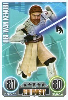 2010 Topps Star Wars Force Attax Series 1 #2 Obi-Wan Kenobi Front