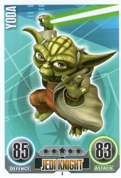 2010 Topps Star Wars Force Attax Series 1 #4 Yoda Front
