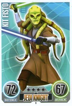 2010 Topps Star Wars Force Attax Series 1 #6 Kit Fisto Front