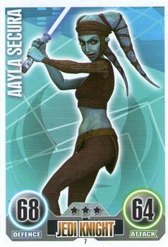 2010 Topps Star Wars Force Attax Series 1 #7 Aayla Secura Front