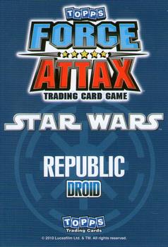 2010 Topps Star Wars Force Attax Series 1 #14 C-3PO Back