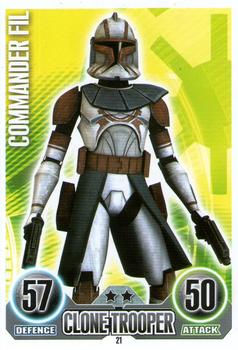 2010 Topps Star Wars Force Attax Series 1 #21 Commander Fil Front
