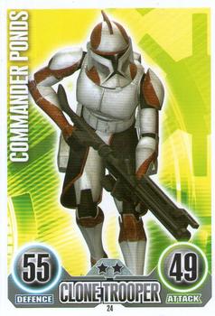 2010 Topps Star Wars Force Attax Series 1 #24 Commander Ponds Front
