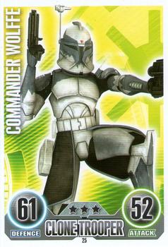 2010 Topps Star Wars Force Attax Series 1 #25 Commander Wolffe Front