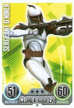 2010 Topps Star Wars Force Attax Series 1 #26 Sergeant O'Niner Front
