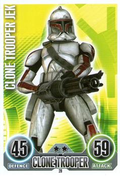 2010 Topps Star Wars Force Attax Series 1 #28 Clone Trooper Jek Front