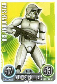 2010 Topps Star Wars Force Attax Series 1 #30 ARF Trooper Stak Front