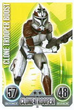 2010 Topps Star Wars Force Attax Series 1 #33 Clone Trooper Boost Front