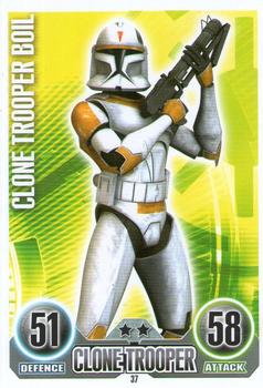 2010 Topps Star Wars Force Attax Series 1 #37 Clone Trooper Boil Front