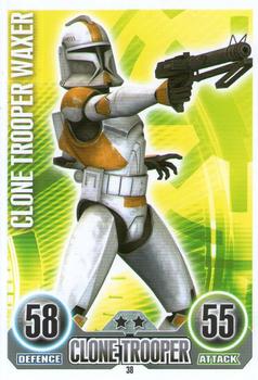 2010 Topps Star Wars Force Attax Series 1 #38 Clone Trooper Waxer Front