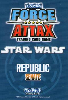 2010 Topps Star Wars Force Attax Series 1 #44 Padme Amidala Back